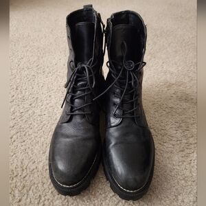 Sam Edelman Black Combat Boots